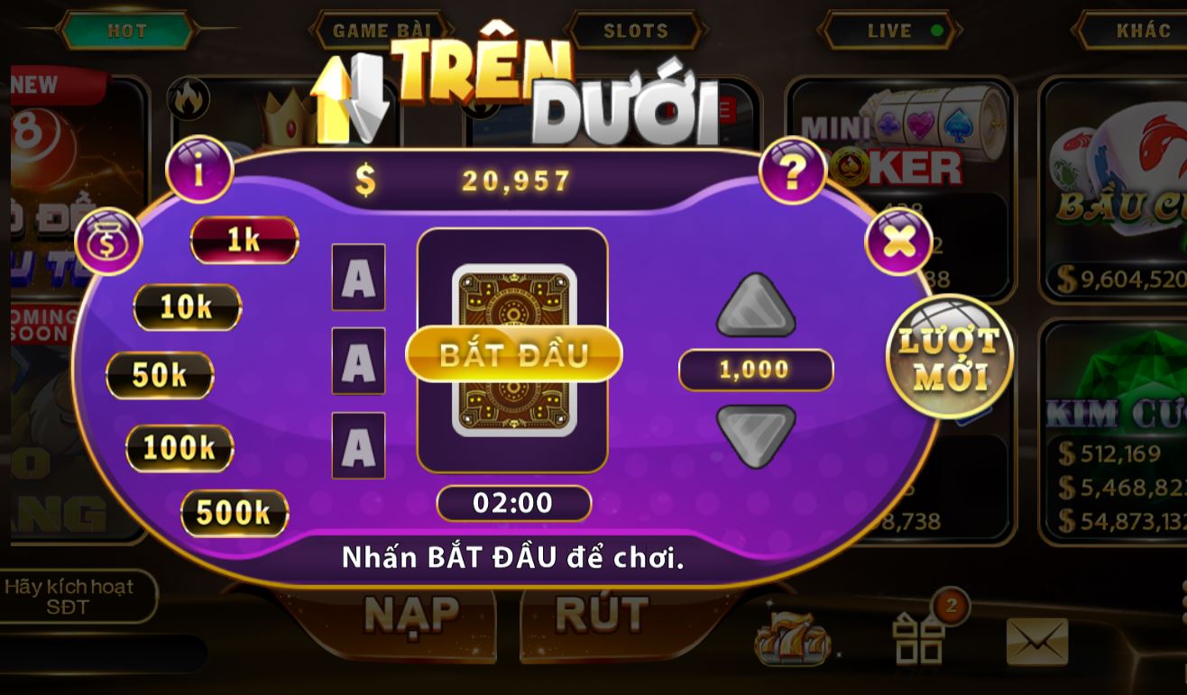 Game Trên Dưới – Tựa Game Giữ Vị Trí Top Đầu Tại Big88